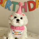 バースデイ スタイ ペット 犬 猫 誕生日 記念日 おしゃれ かわいい 男の子 女の子 SNS映え 小型犬 中型犬 2色エプロン ペットウェア お祝い アニバー...