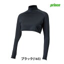 Prince LADIES ネックカバーボレロ PO668-165 2023SS ブラック 吸汗速乾 UPF50+ ストレッチ プリンス テニス バドミントン