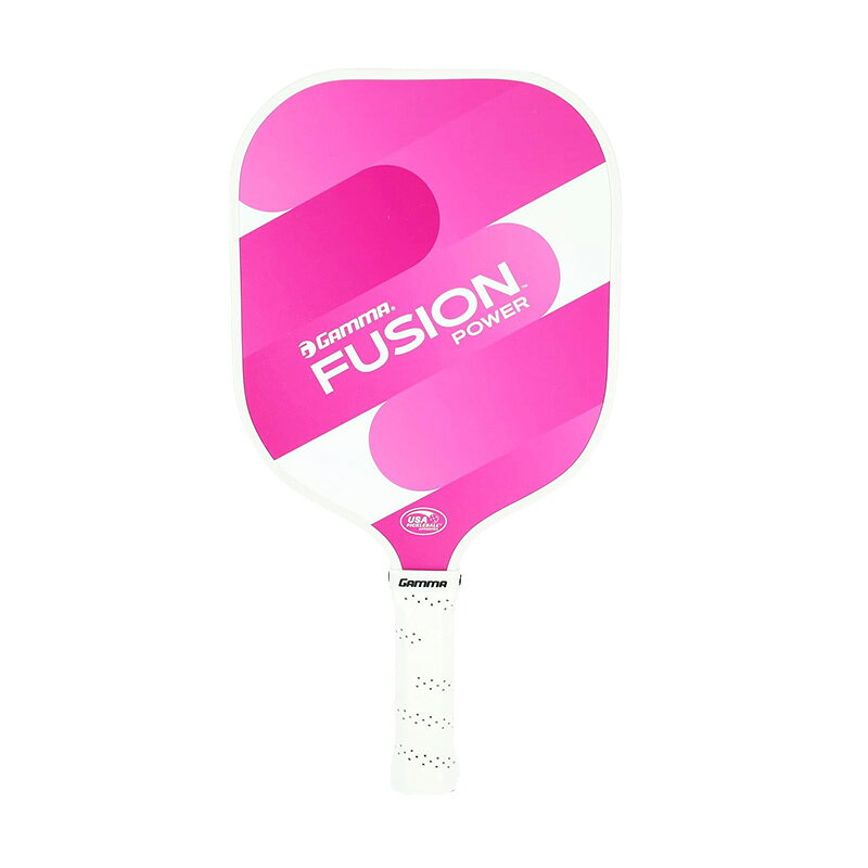 ランニング専門店 A(エース)の【8/12~16限定！最大2000円OFFクーポン】GAMMA ピックルボールパドル FUSION POWER (ピンク) PICKLEBALL PADDLE ラケット ガンマ PINK 13mm 試合 ゲーム 初心者｜アングル2