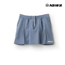 【ポスト投函対応】ADMIRAL レディース ダブルプリーツスコート ATLA520-034 2025SS ブルー 吸水速乾 ストレッチ アドミラル WOMEN テニスウェア バドミントン ソフトテニス