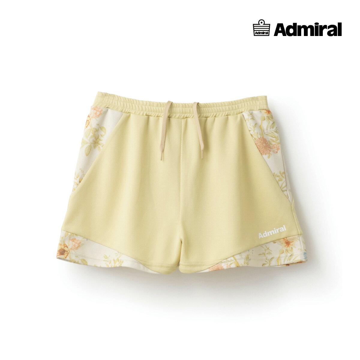 【ポスト投函対応】ADMIRAL　レディース　フラワーヘムショーツ　ATLA517-070　2025SS　イエロー　吸水..