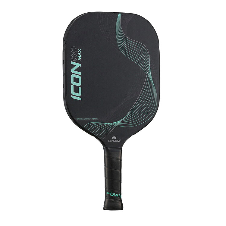 ランニング専門店 A(エース)の【8/12~16限定！最大2000円OFFクーポン】DIADEM ICON IN MAX ピックルボールパドル BLK×GRN TPA010 ダイアデム PICKLEBALL PADDLE ラケット アイコンインフィニティマックス ブラック グリーン｜アングル2