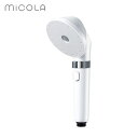 【マラソン限定!最大1000円OFFクーポン】アイリスオーヤマ MiCOLA ウルトラファインバブル クレンジングシャワーヘッド シェルホワイト SH-M01-W IRIS 止水機能付 3つの水流 3種のアダプター付き