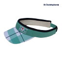 St.Christopher レディース ブロックチェックサンバイザー STC-BEA4810 2025SS アクアグリーン(AG) セントクリストファー WO...
