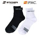 【マラソン限定!最大1000円OFFクーポン】即納 IFMC×STICKER スポーツパイルソックス メンズ 25-27cm 80239900 靴下 バスケットボール イフミック ステッカー クルーソックス