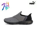 【9日20時〜28時間限定 最大P40倍】PUMA ユニセックス ソフトライド フレックス イーズイン 撥水 ランニングシューズ 24SS グレー (31107...