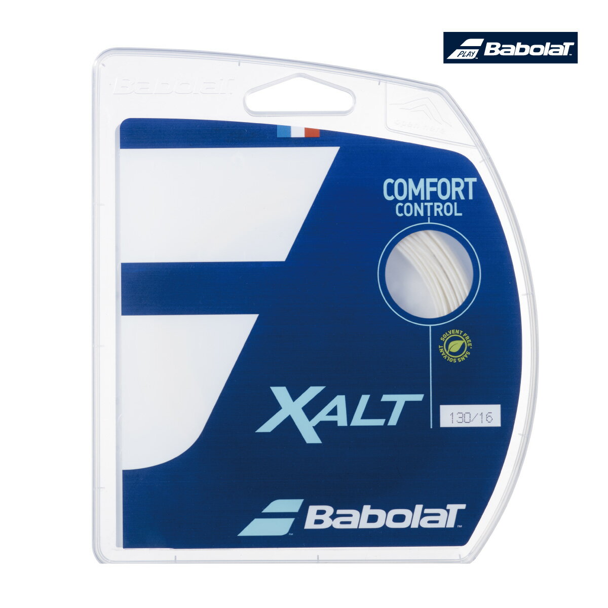 Rakuten - 【スーパーSALE限定！最大2000円OFFクーポン】BABOLAT　XALT 12M　エクサルト　バボラ　241150　テニスストリング　125/130　単張り　ホワイト　硬式　ナイロンマルチ　ポスト投函対応