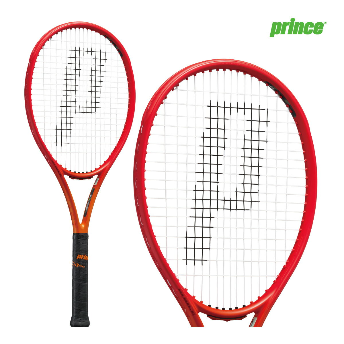 プリンス ビースト 100 (280g) PRINCE BEAST 100(280g) 7TJ202 2023fw ファイヤーレッド 国内正規品 硬式テニス スピン ラケット