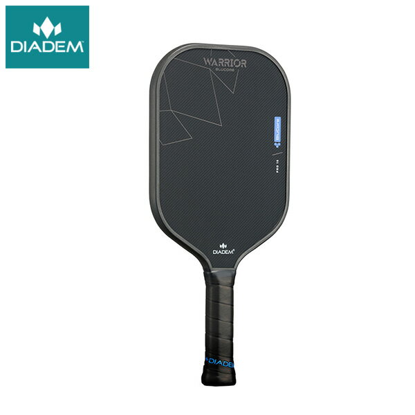 Rakuten - 【6/13〜6/15限定最大1500円オフクーポン】DIADEM ピックルボールパドル WARRIOR BLUCORE PRO16 25FW ブラック TPA017 ダイアデム PICKLEBALL PADDLE ラケット ウォーリアー ブルーコア プロ16