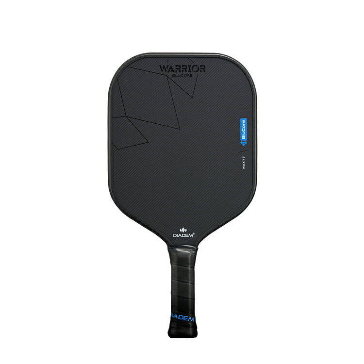 ランニング専門店 A(エース)の【8/12~16限定！最大2000円OFFクーポン】DIADEM ピックルボールパドル WARRIOR BLUCORE MAX19 25FW ブラック TPA020 ダイアデム PICKLEBALL PADDLE ラケット ウォーリアー ブルーコア マックス19｜アングル3
