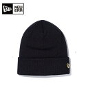 【マラソン限定!最大1500円OFFクーポン】ニューエラ 25FW 11120505 ベーシック カフニット ブラック メタリックゴールドフラッグ メンズ レデ...