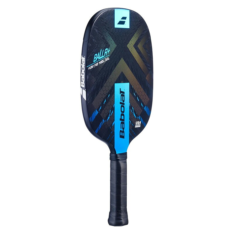 ランニング専門店 A(エース)の【8/12~16限定！最大2000円OFFクーポン】Babolat ピックルボールパドル PADDLE BALLR+ 1600022 ブラック/ブルー ボール+ バボラ ラケット｜アングル3