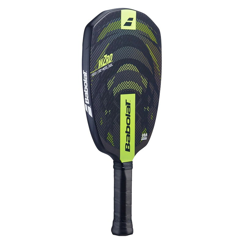 ランニング専門店 A(エース)の【8/12~16限定！最大2000円OFFクーポン】Babolat ピックルボールパドル PADDLE WZRD 160023 ブラック/イエロー ワーズ バボラ ラケット｜アングル3