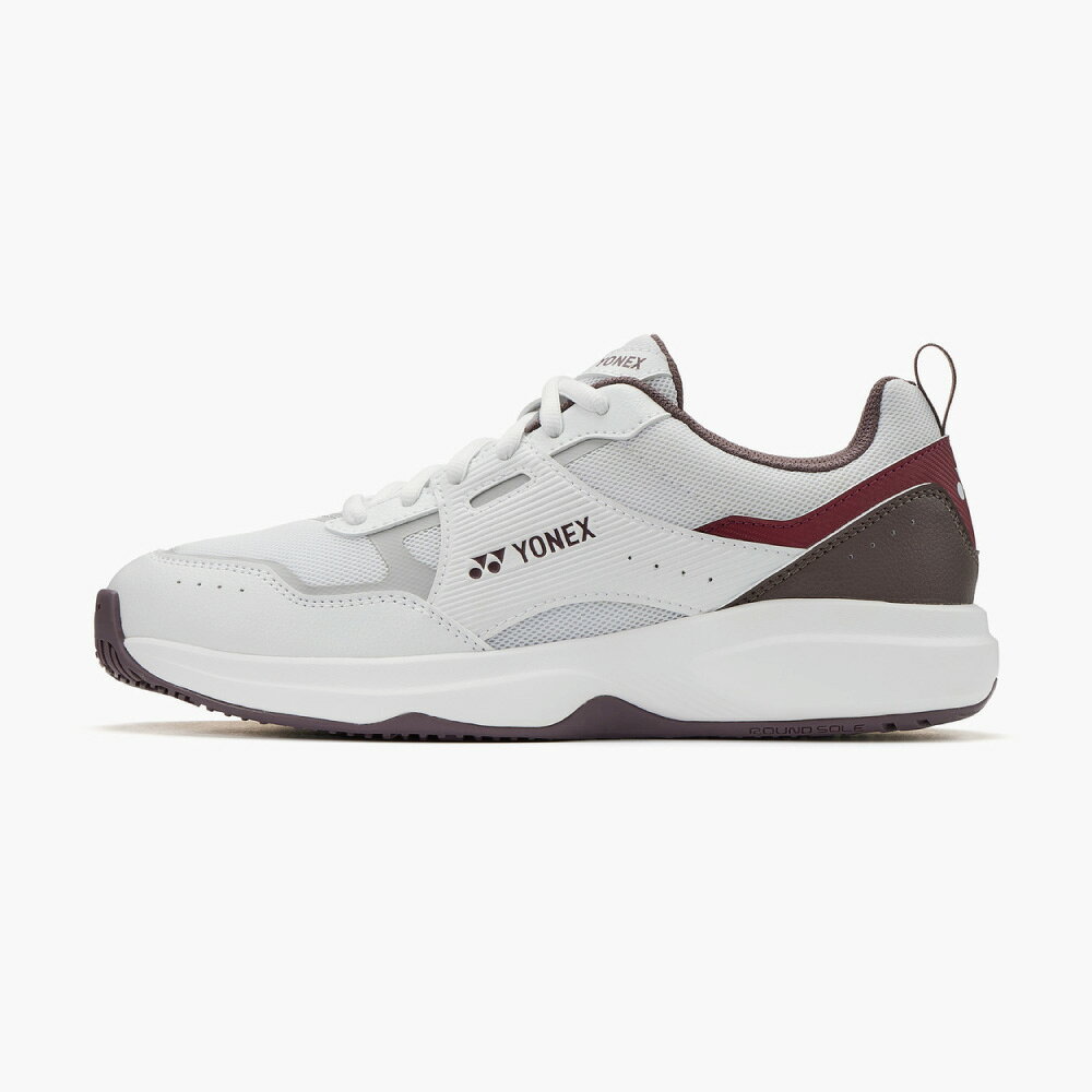 ランニング専門店 A(エース)の【8/12~16限定！最大2000円OFFクーポン】YONEX 　パワークッションプロムーブクラシックGC クレー・砂入り人工芝用　ホワイト／レッド　SHTPG-114　2026SS　ユニセックス 　テニス　ヨネックス　POWER CUSHION PRO MOVE CLASSIC GC｜アングル2