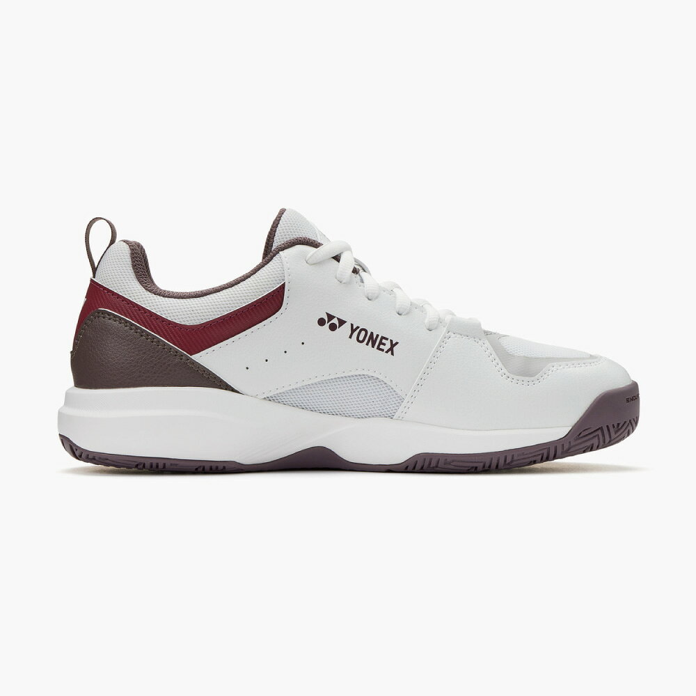 ランニング専門店 A(エース)の【8/12~16限定！最大2000円OFFクーポン】YONEX 　パワークッションプロムーブクラシックGC クレー・砂入り人工芝用　ホワイト／レッド　SHTPG-114　2026SS　ユニセックス 　テニス　ヨネックス　POWER CUSHION PRO MOVE CLASSIC GC｜アングル3
