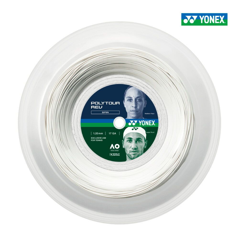Other - 【マラソン限定！最大2000円OFFクーポン】YONEX　ポリツアーレブ　200m　POLYTOUR REV　硬式テニス　PTR120R2　PTR125R2　PTR130R2　ストリング　ロールガット　ヨネックス