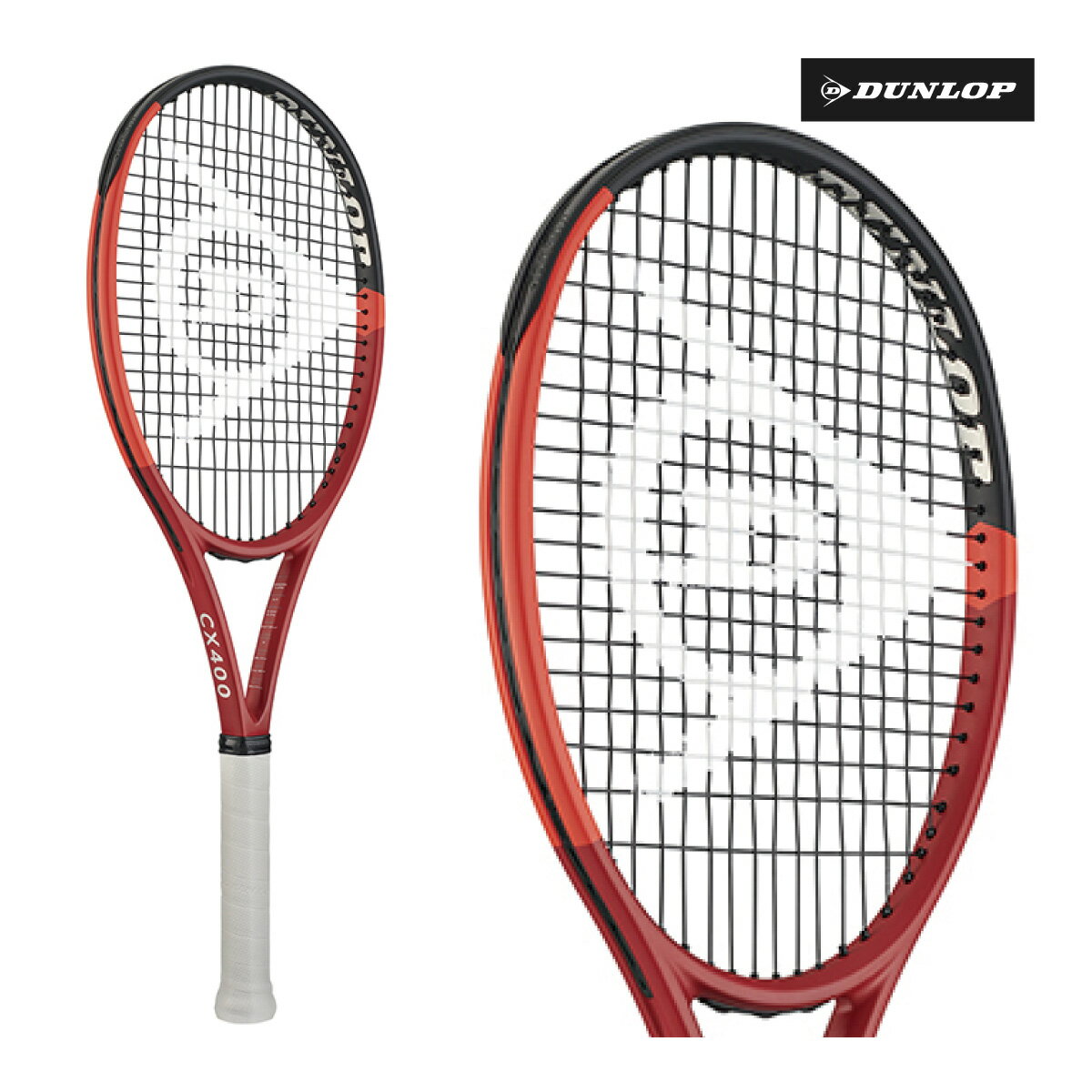 【マラソン限定！最大2000円OFFクーポン】ダンロップ CX 400 2024 DUNLOP DS22406 レッド×ブラック 国内正規品 硬式テニスラケット