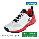 YONEX パワークッション 106 SHT106-114 ヨネックス POWER CUSHION106 2024SS ホワイト/レッド テニスシューズ クレー...