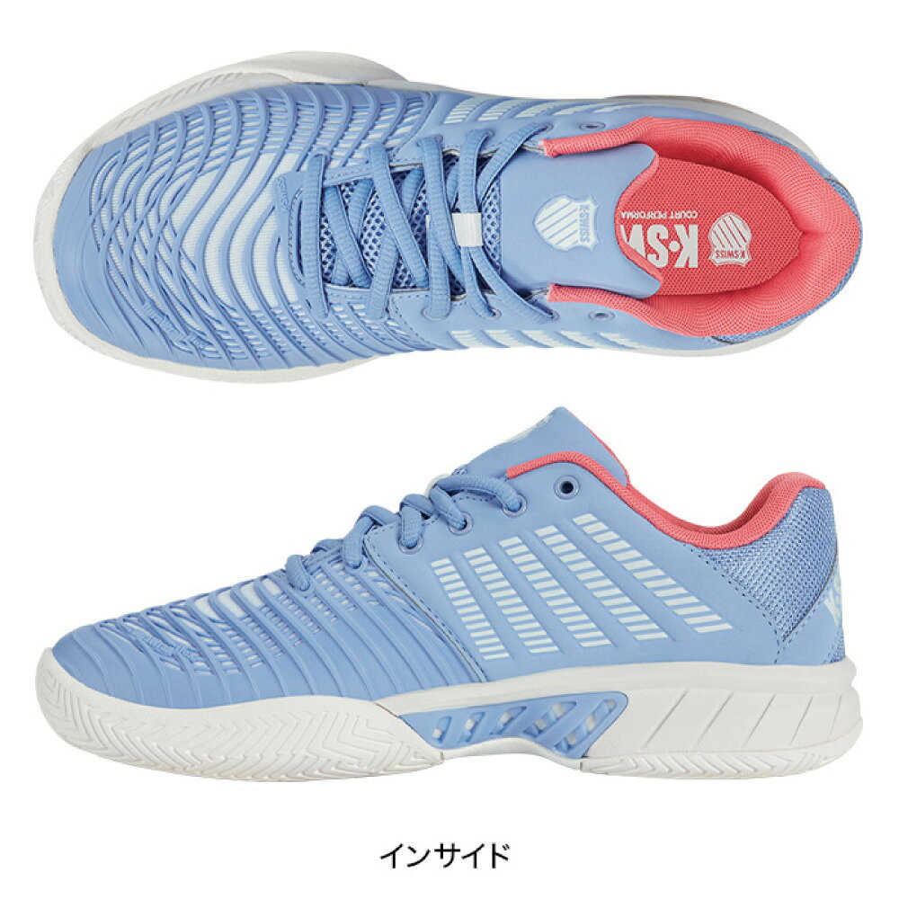 ランニング専門店 A(エース)のK・SWISS　エクスプレス ライト 3 ウイミン　KS98562416BP　EXPRESS LIGHT 3 WOMEN　ライトブルー×ピンク　オールコート　レディース｜アングル3