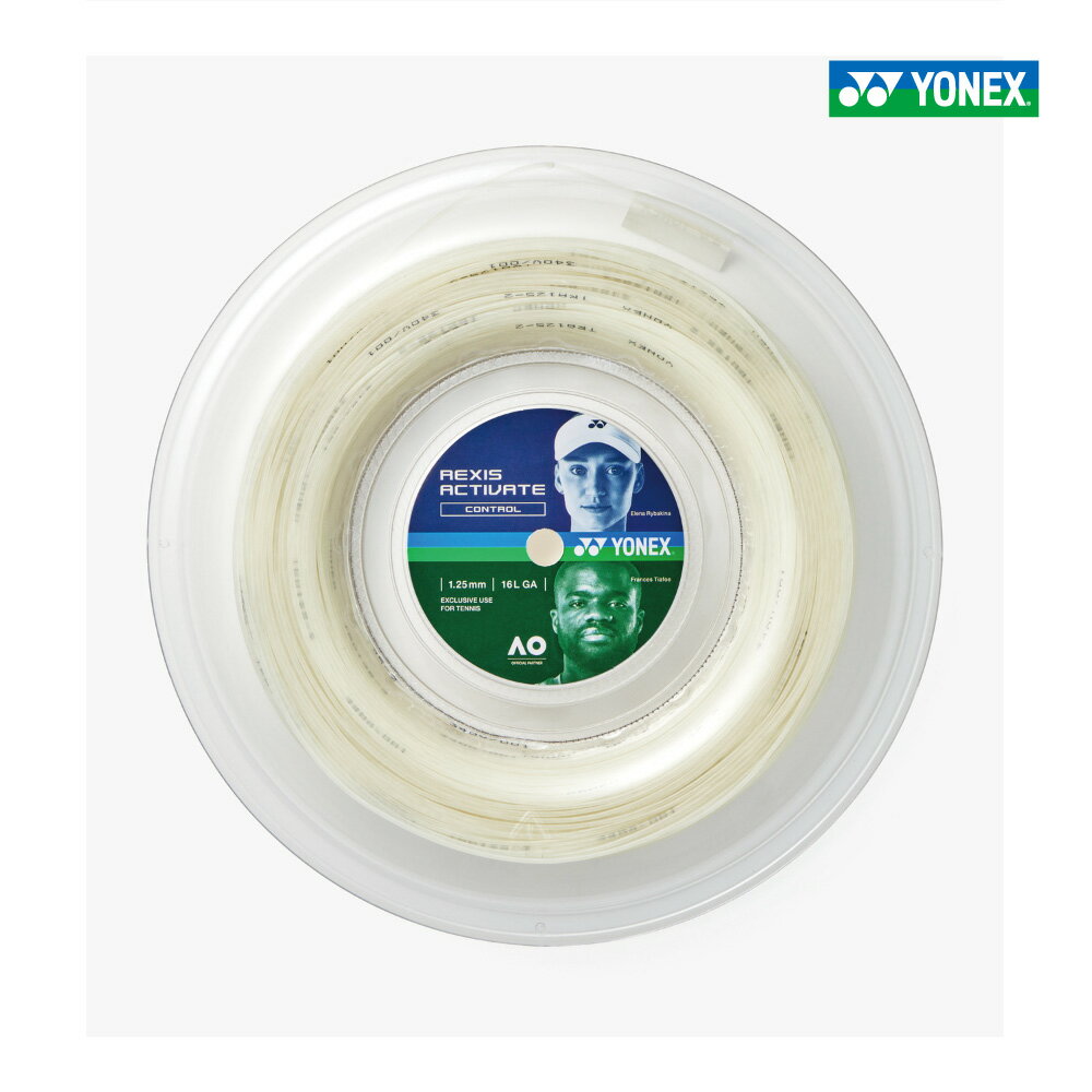 YONEX　レクシスアクティベート　200mロール　125/130　ホワイト　ブラック　TRA125R2　TRA130R2　硬式..