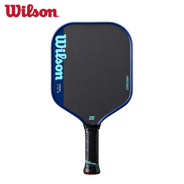【GWセール★最大2000円オフクーポン】ウィルソン ピックルボールパドル CADENCE SF PRO 16 2 26SS Black/Blue WR205911U2 Wilson PICKLEBALL ラケット 16mm ワイド カーボン ブラック×ブルー（楽天・ランニング専門店 A（エース））