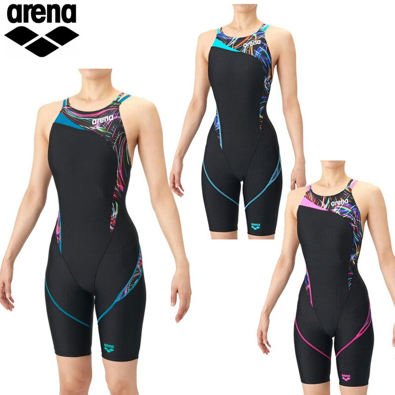 Rakuten - 【楽天スーパーSALE割引対象商品】アリーナ 【競泳水着】アクアレーシングスパッツ｜公式大会可 レディース 26SS ブラック AS6SRC75L arena 【WA承認】 スイムウエア AQUA RACING オープンバック ハーフレッグ 2026年春夏モデル 足付き