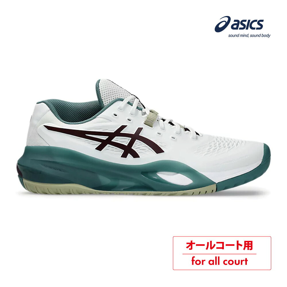 ASICS　GEL-RESOLUTION X(オールコート）ゲルレゾリューションテン　1041A481-104　アシックス　WHITE×DARK AUBERGINE　メンズ　テニスシューズ　26FW　ASI02