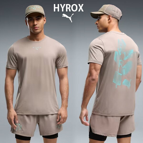【商品名】 PUMA x HYROX ポリ グラフィック 半袖 Tシャツ 【品番】 529233 【カラー】 (81)Mouse Gray 【サイズ】 S~XXL S: 胸囲:98cm ゆき:41cm 後ろ丈:68cm すそ周り:96cm M: 胸囲:105cm ゆき:43cm 後ろ丈:68cm すそ周り:103cm L: 胸囲:114cm ゆき:46cm 後ろ丈:71.5cm すそ周り:112cm XL: 胸囲:123cm ゆき:48.5cm 後ろ丈:71.5cm すそ周り:120cm 【素材】 本体:ポリエステル100% 【注意】 他の通販サイトと在庫共有しているため、ごくまれにご注文後でも在庫切れの場合がございます。 その際は連絡させて頂きますので、予めご了承ください。 また、実際の商品と比較し色味に若干の誤差が生じる場合がございますので、ご了承下さい。 【製造販売元】 プーマジャパン株式会社 メーカー希望小売価格はメーカーサイトに基づいて掲載していますPUMA × HYROXのTシャツは、パフォーマンスをサポートしてくれる高機能アイテムです。 インターバルトレーニングやストレッチ、レース後のクールダウンまで、ハードなシーンでも快適さをキープし、パフォーマンスをサポートします。環境に配慮し、トリムや装飾を除き再生素材を100％使用。軽やかなシングルジャージー素材とレギュラーフィットが、日常のトレーニングにちょうどいいバランスを実現します。両脇にスリットを施したストレートヘムが動きやすさを高め、スムーズな動作をサポート。シンプルながらも機能性に優れた一枚で、あらゆるワークアウトシーンを快適にしてくれます。 この商品はインポートサイズです。各サイズの詳細は「サイズガイド」をご確認ください。 PUMA x HYROXコレクション 本コレクションは、HYROX競技の特性に合わせて設計されたシューズを中心に、高強度なレース環境に対応するアパレルやアクセサリーまで、競技者のパフォーマンスを支えるギアをラインアップ。競技者一人ひとりのパフォーマンスを多角的にサポートします。 【HYROXについて】 HYROXは世界中で開催されている国際的なフィットネスレースで1kmのランニングと1つのファンクショナル・ムーブメントからなる8ラウンドで構成され、単なるフィットネスレースにとどまらず、ライフスタイルの一部として多くの人々に愛されています。 ■特徴 トリムや装飾品を除き、再生素材を100%使用していますBR> ■詳細 ・用途：トレーニング シルエット：レギュラー 丈：レギュラー クルーネック 主な素材：シングルジャージー 動きやすいように両脇にスリットが入ったストレートの裾 半袖