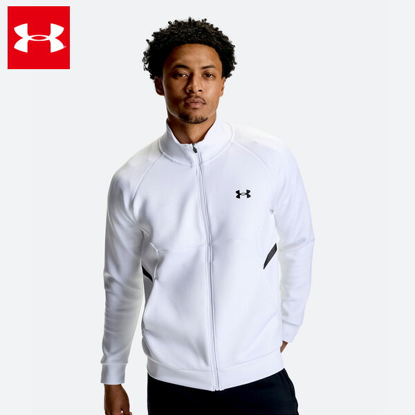 アンダーアーマー トレーニングウエア UAアーマーニット ジャケット メンズ 26FW ホワイト 6016736-100 UNDER ARMOUR KNIT JACKET ジャージ