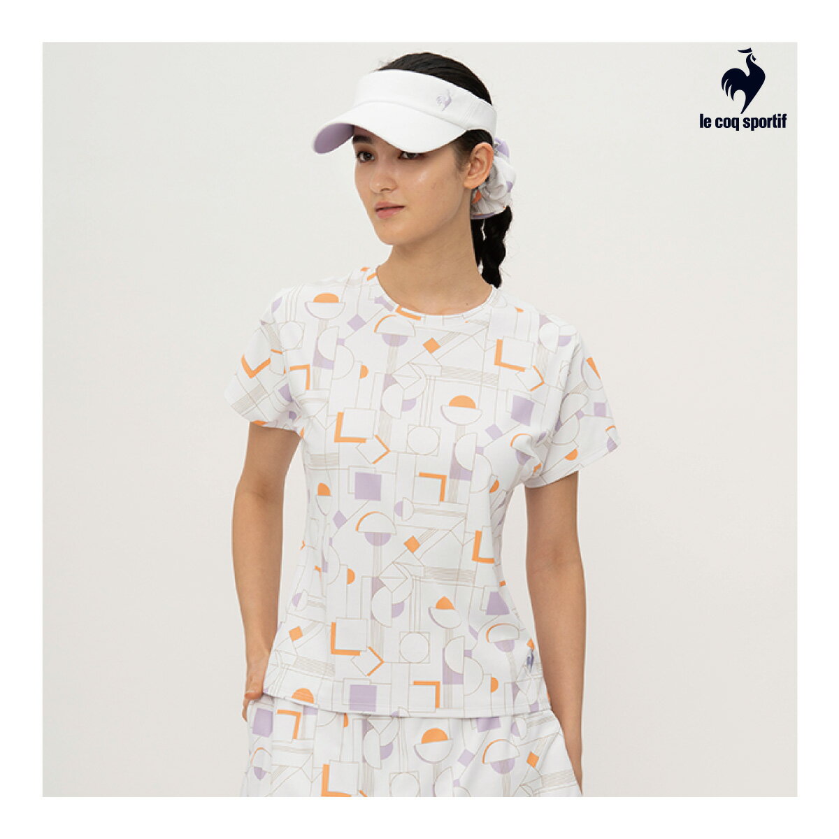 【楽天ブラックフライデー★最大2000円OFFクーポン】le coq sportif 【前後2way】サンスクリーン ゲームシャツ QTWXJA04-WH 20...