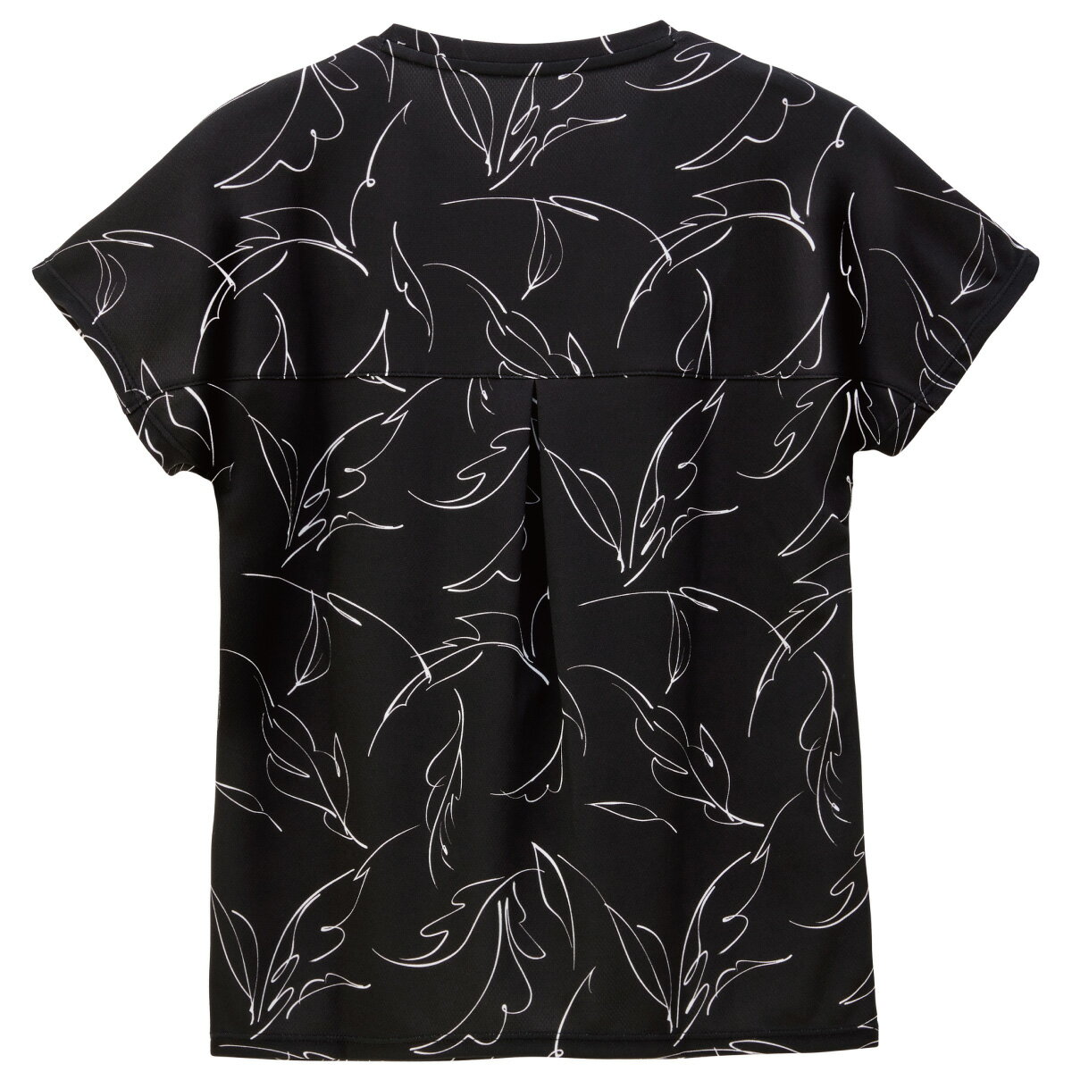 【25日0時〜24H限定★ショップP最大5倍】le coq sportif 【高速ドライ】EXcDRY D-Tecゲームシャツ QTWXJA05-BK 2024SS ブラック ルコックスポルティフ WOMEN テニス Tシャツ