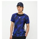 【マラソン限定!最大700円OFFクーポン】le coq sportif tシャツ ゲームシャツ メンズ テニスウェア 半袖 暑さ対策 JTA公認 QTMWJA31-NV 2023FW ネイビー ルコックスポルティフ MEN テニス