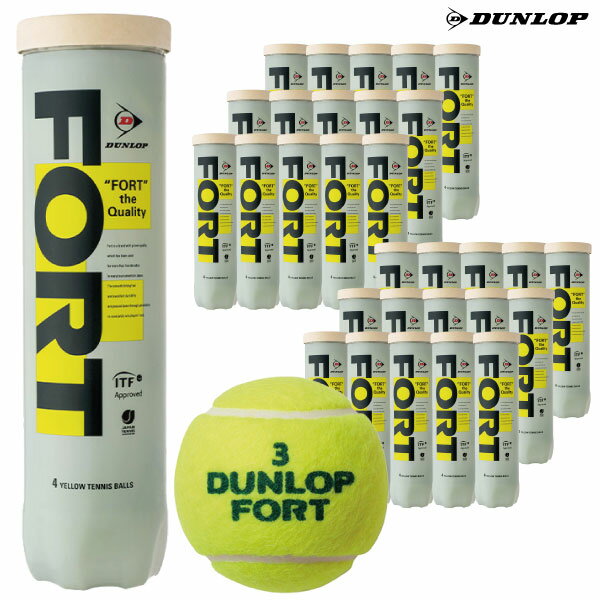 ボール ダンロップ フォート4 DUNLOP FORT4 1箱 30缶 120球入 硬式 テニスボール 大会使用球
