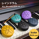 タングドラム スリットドラム レインドラム 5色6音 8インチ 金属ドラム スチールタングドラム 打楽器ミニサイズ 収納バッグ付き 瞑想ヨガ 音楽療法 禅 演奏...