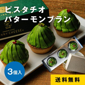 【RUNNYCHEESE】 ラニーチーズ ～ピスタチオバタークリームモンブラン 3個入り～ クリスマス モンブランタルト お歳暮 御歳暮 モンブラン ピスタチオ スイーツ お菓子 映えスイーツ バタークリームケーキ インスタ映え お取り寄せ ギフト 洋菓子 詰め合わせ 贈り物 RUNNYHOT