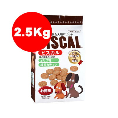 樂天商城 - エコマック ビスカル 2.5kg [500g×5袋] 現代製薬▼a ペット ドッグ おやつ