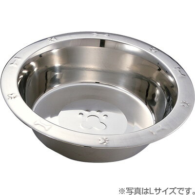 RunPetのシンプルボウル 皿型 MS キンペックス ▼g ペット グッズ 犬 ドッグ ステンレス 食器 KINPEX｜アングル2
