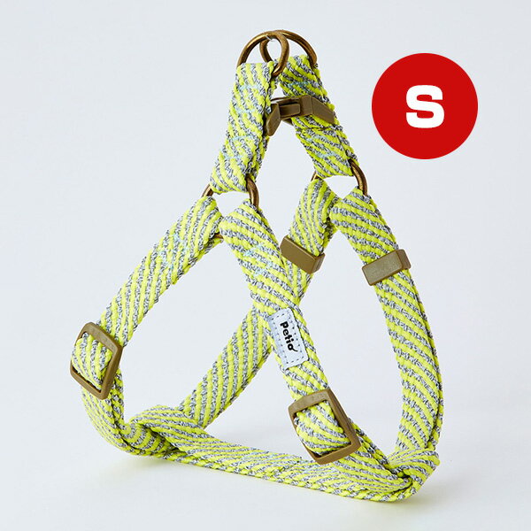 犬用胴輪 フラッシュソフトハーネス S イエロー ペティオ ▼a ペット グッズ 犬 ドッグ 抗菌 光る 両面..