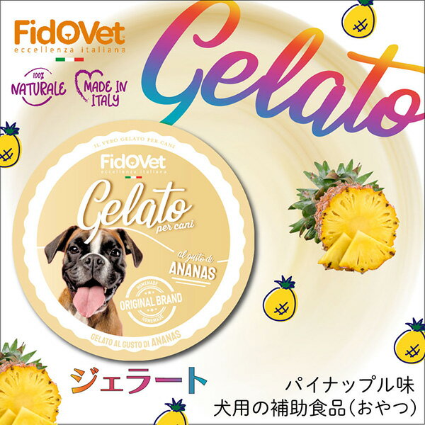 フィドベット ジェラート 40g パイナップル ▼w ペット フード 犬 ドッグ おやつ アイス FidOVet 2