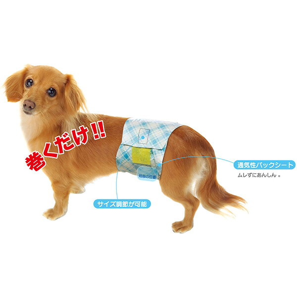 RunPetの男の子のためのマナーおむつ おしっこ用 中型犬 お徳用 ビッグパック 32枚入×2袋 第一衛材 ▼a ペット グッズ 犬 ドッグ マーキング対策 介護 日本製 P.one｜アングル2