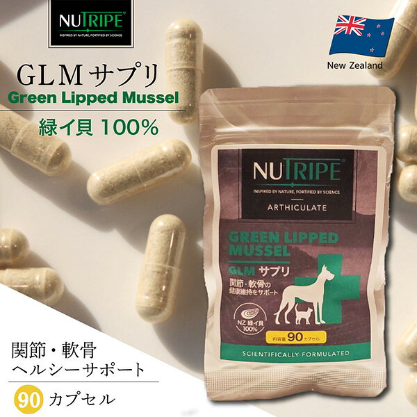 RunPetのニュートライプ GLMサプリ 90カプセル ファンタジーワールド ▼w ペット フード 犬 ドッグ 猫 キャット サプリメント 緑イ貝100％ 関節 軟骨 NUT-GLM90 NUTRIPE｜アングル2