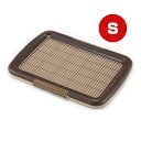 しつけるトレー メッシュプラス S ブラウン ボンビアルコン ▼a ペット グッズ 犬 ドッグ トイレ いたずら防止