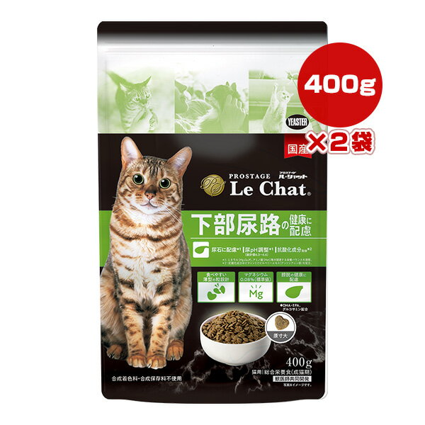 【同梱可】 ●下部尿路の健康維持 ミネラル(Mg、Ca、P)、アミノ酸(Met)等の関連する栄養バランスを調整することにより、尿pHを調整(設計値6.3〜6.6)。 健康な尿pHの維持により、尿石を形成しにくくします。 抗酸化成分(ビタミンE、アントシアニン)配合。 ●膀胱の健康維持 DHA・EPA、グルコサミンを配合。 ●お腹の健康維持 殺菌処理乳酸菌(EC-12株)を配合。 ●原材料 米粉、ポークミール、米糠、コーングルテンミール、タピオカ澱粉、チキンミール、牛脂、ビートパルプ、卵黄粉末、ビール酵母、酵母エキス、精製魚油(DHA・EPA源)、豚脂、かつお粉末、かつお・まぐろエキス、チーズパウダー、チキンエキス、グルコサミン、殺菌処理乳酸菌(EC-12株)、ビルベリーエキス(アントシアニン源)、三ネラル類(炭酸カルシウム、塩化カリウム、食塩、硫酸亜鉛、硫酸銅、ヨウ素酸カルシウム)、アミノ酸類(DL-メチオニン、タウリン、レートリプトファン)、ビタミン類(コリン、E、ナイアシン、C、パントテン酸、イノシトール、B2、B1、A、B6、葉酸、K、B12、ビオチン、D3)、pH調整剤(塩化アンモニウム)、酸味料(クエン酸)、香料(ローストガーリックオイル) ●保障成分値 タンパク質29.0％以上、脂質12.0％以上、粗繊維2.0％以下、灰分8.0％以下、水分10.0％以下、カルシウム0.7％以上、リン0.6％以上、マグネシウム0.08％(標準値)、ナトリウム0.3％以上、ビタミンA/11,000IU/kg以上、ビタミンE/200IU/kg以上、ビタミンB1/5.5mg/kg以上、ビタミンB2/5.0mg/kg以上 ●カロリー 350kcaL以上/100g ●原産国 日本