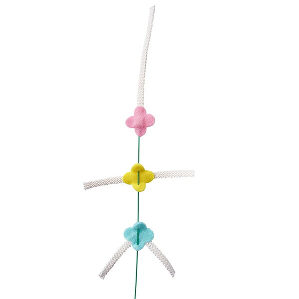 RunPetの紙ひもびょんびょん 全長90cm ペッツルート ▼a ペット グッズ 猫 キャット おもちゃ 天然素材 歯みがき 日本製 PetzRoute｜アングル3