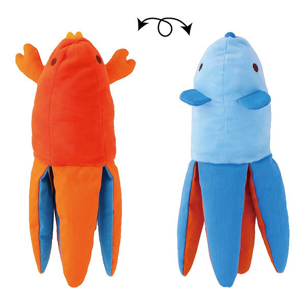パリパリくるりんにゃんぐるみ えびネズミ ペッツルート ▼a ペット グッズ 猫 キャット おもちゃ ぬいぐるみ キャットニップ入り PetzRoute