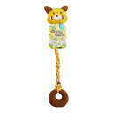 ふわのびTOYあにまる ミニれっさー ペッツルート ▼a ペット グッズ 犬 ドッグ おもちゃ 超小・小型犬用 フリース生地 コットンロープ 鈴入り PetzR...
