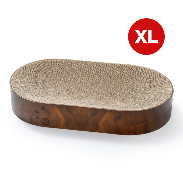 バリバリボウル XL オーバル ダークブラウン 猫壱 ▼a ペット グッズ 猫 キャット 爪とぎ ベッド 猫工学..
