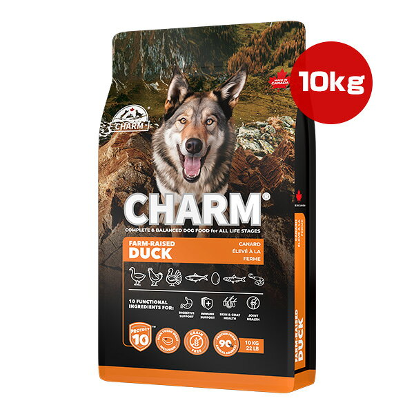 チャーム プロテクトテン ファーム レイズド ダック ドッグ 10kg ▽t ペット フード 犬 ドッグ CHARM PROTECT10 CHFDD100 送料無料