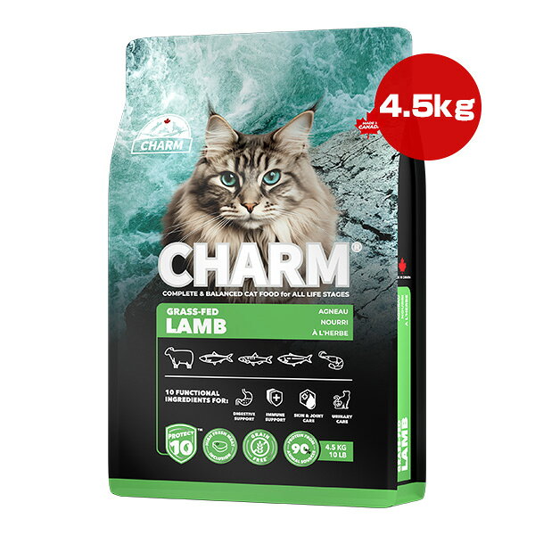 チャーム プロテクトテン グラス フェッド ラム キャット 4.5kg ▽t ペット フード 猫 キャット CHARM PROTECT10 CHGLC045 送料無料