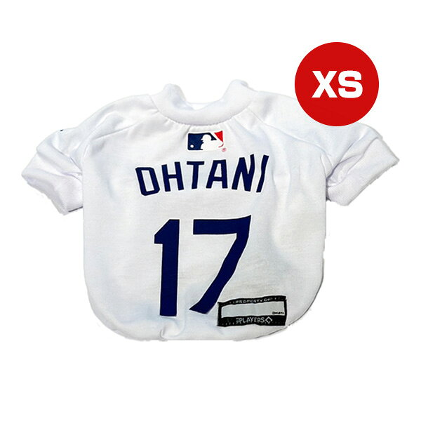 樂天商城 - MLB公認 ロサンゼルス ドジャース 大谷翔平選手モデル Tシャツ ホワイト XS ファンタジーワールド ▼w ペット グッズ 犬 ドッグ 野球 LosAngeles Dodgers SHO-4014W-XS